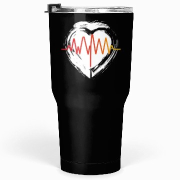 Discover Valentine's day heartbeat Tumblers 30 Oz