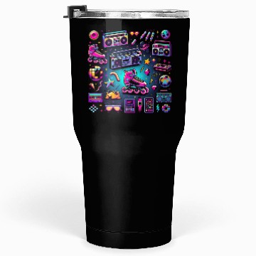 Discover Neon 90s Throwback Tumblers 30 Oz