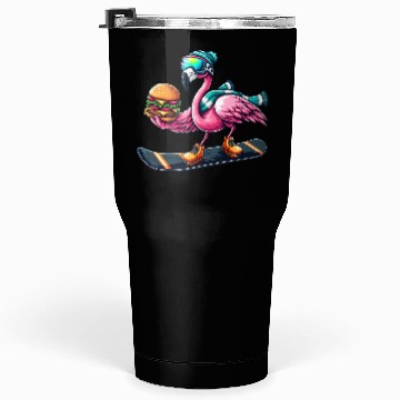 Discover Flamingo Snowboard Burger Fun Tumblers 30 Oz