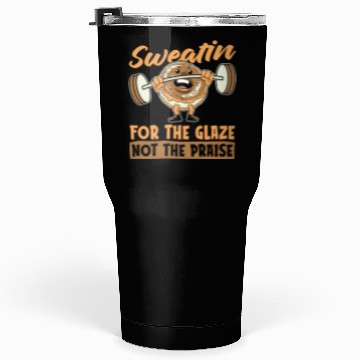 Discover Fitness Donut Funny Donut Gym Tumblers 30 Oz