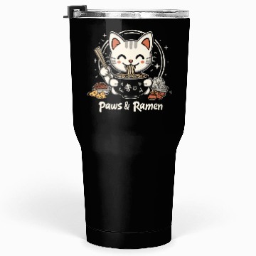 Discover Funny Cat Paws and Ramen Kawai Tumblers 30 Oz