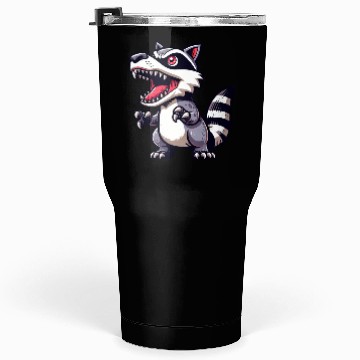 Discover Raccoon T-Rex Dino Mutation Tumblers 30 Oz