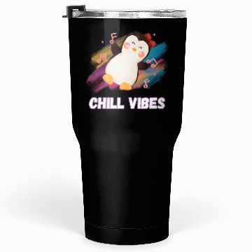 Discover Joyful Penguin Harmony: Arctic Dance Delight Tumblers 30 Oz