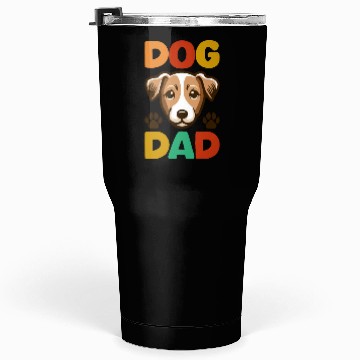 Discover Jack Russell Terrier Dog Dad Typography Tumblers 30 Oz