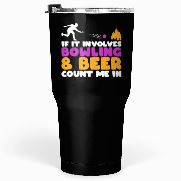 Discover Beer Bowling Lover Tumblers 30 Oz