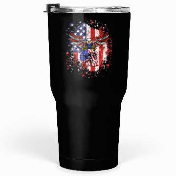 Discover American eagle skull Tumblers 30 Oz