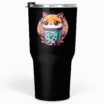 Discover Anime Cat Bubble Tea Tumblers 30 Oz