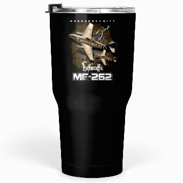 Discover Messerschmitt ME-262 Luftwaffe Aircraft Tumblers 30 Oz