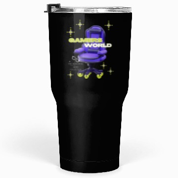 Discover Game Sports Fun! Designed by Tavia Linen Tumblers 30 Oz