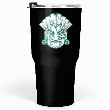 Discover Ancient Mythical Portrait Amerindian Warrior Tumblers 30 Oz