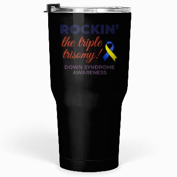 Discover Down Syndrome Awareness Triple Trisomy Rock Tumblers 30 Oz