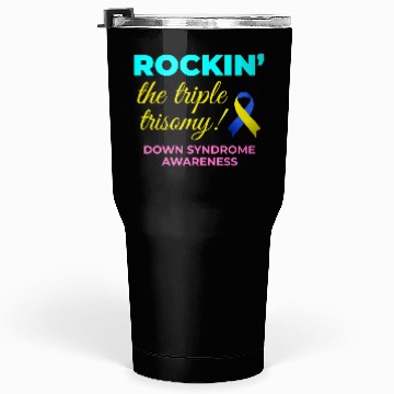 Discover Down Syndrome Awareness Triple Trisomy Rock Tumblers 30 Oz
