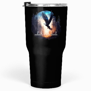 Discover Forest and flying eagle Tumblers 30 Oz