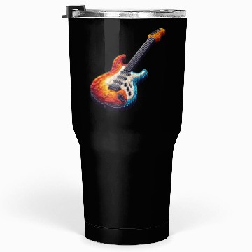 Discover Pixel Guitar Tumblers 30 Oz