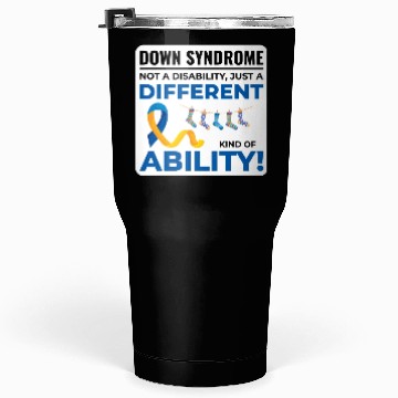 Discover Down Syndrome Awareness Different Ability Tumblers 30 Oz