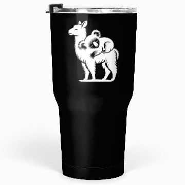 Discover Funny Llama With A Chilling Koala On Its Back Tumblers 30 Oz