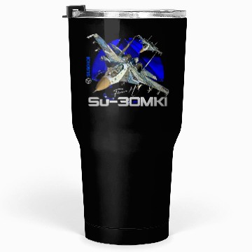Discover Sukhoi SU-30 MKI Russian Fighterjet Tumblers 30 Oz