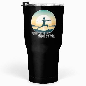 Discover Sunrise Yoga Pose Tumblers 30 Oz