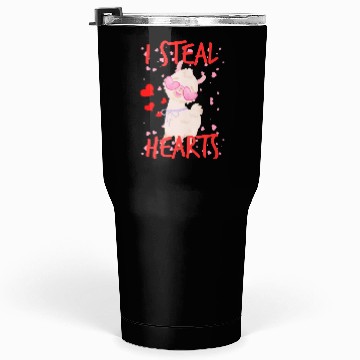 Discover Cute Llama alpaca valentine day for couples Tumblers 30 Oz