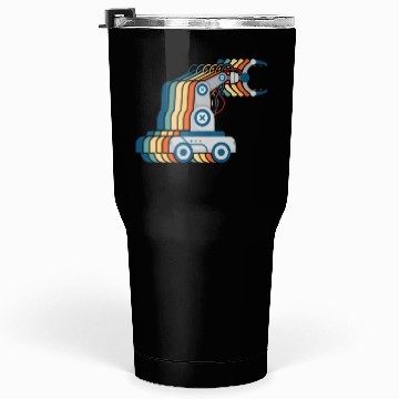 Discover Retro Robot Vintage Robotics Engineer Robotics Tumblers 30 Oz