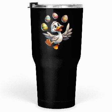 Discover Easter Duck Juggling Eggs, Artistic Drake Tumblers 30 Oz
