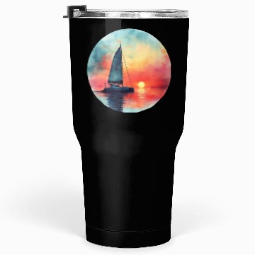 Discover Sunset Sails - Catamaran Sailing Tumblers 30 Oz