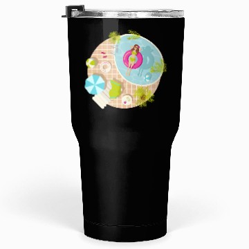 Discover Bye bye school hello pool girl Tumblers 30 Oz