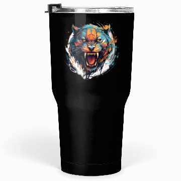 Discover Angry Tiger Tumblers 30 Oz