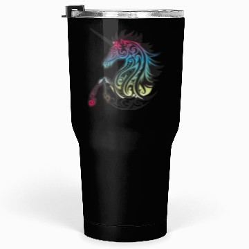 Discover Mystical Rainbow Unicorn Art Tumblers 30 Oz