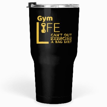 Discover Gym Rat Bad Diet Exercise Tumblers 30 Oz