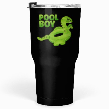 Discover Pool Boy Dinosaur Floatie Swimming Pool Tumblers 30 Oz
