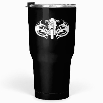 Discover Motorcycle Offroad Tattoo Flames Style Racing Tumblers 30 Oz