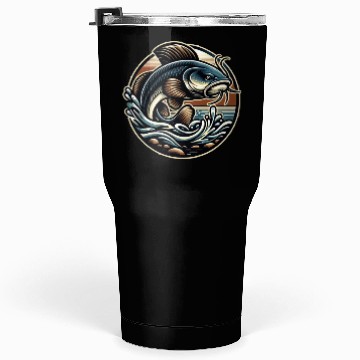 Discover Flathead Catfish Fishing Tumblers 30 Oz