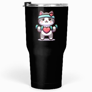 Discover Kitty s Heartfelt Fitness Boost Tumblers 30 Oz
