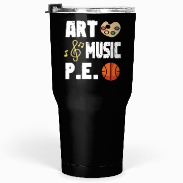 Discover Art Music P.E PE Teacher Gift Tumblers 30 Oz
