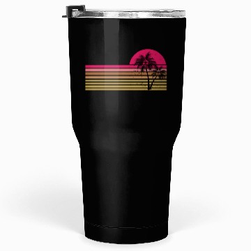 Discover Retro Palm Tree Sun Rise Tumblers 30 Oz