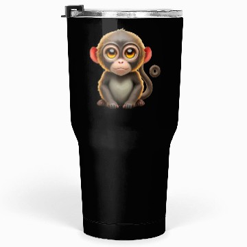 Discover Cute Monkey animal Tumblers 30 Oz