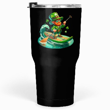 Discover St. Patrick's Day Paddle Boarding Tumblers 30 Oz