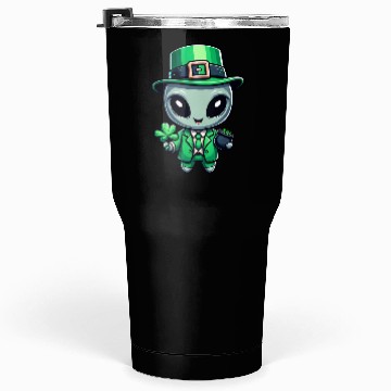 Discover St. Patrick's Day Alien Extraterrestrial Tumblers 30 Oz