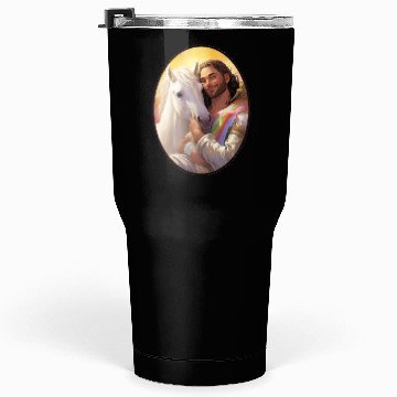 Discover Jesus Snuggling Unicorn Tumblers 30 Oz, Christian