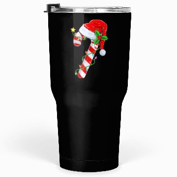 Discover Candy Cane Crew Santa Christmas Tumblers 30 Oz