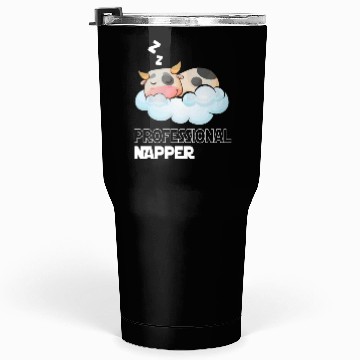 Discover Professional Napper Cow Sleeping Late Riser Tumblers 30 Oz
