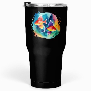 Discover Color splash zodiac: Pisces Tumblers 30 Oz