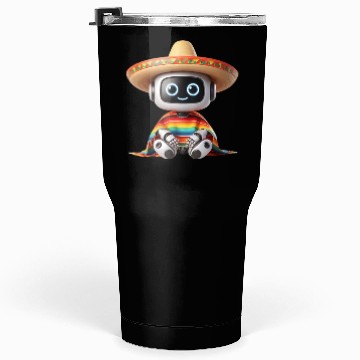 Discover Cinco de Mayo Robot Fiesta Tumblers 30 Oz