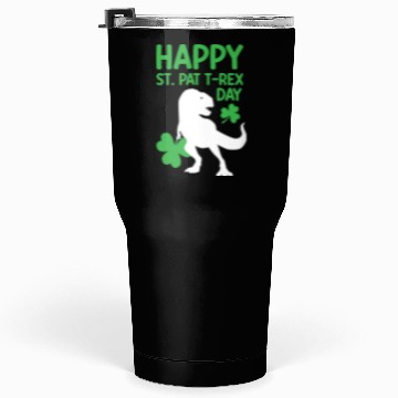 Discover Funny Happy St. Pat T-Rex Day Tumblers 30 Oz