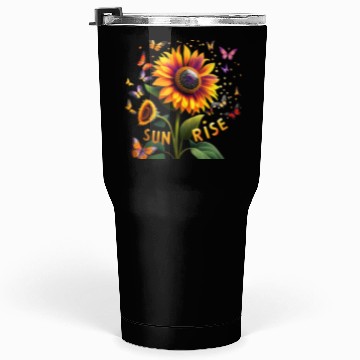 Discover Multicoloured Sunflower at Sunrise Tumblers 30 Oz