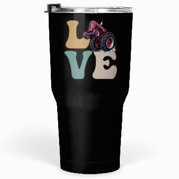 Discover LOVE Tractor Pulling Tractor Driver Farmer Farming Tumblers 30 Oz