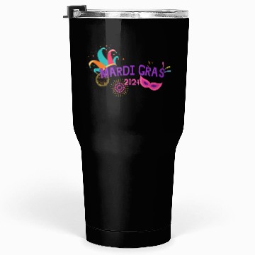 Discover Design Mardi Gras Tumblers 30 Oz