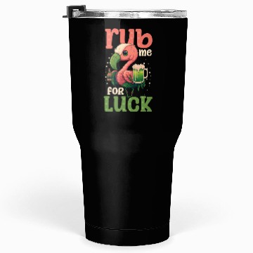 Discover Irish Flamingo St Patricks Rub For Luck Tumblers 30 Oz