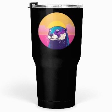 Discover Synthwave Otter 1 Tumblers 30 Oz